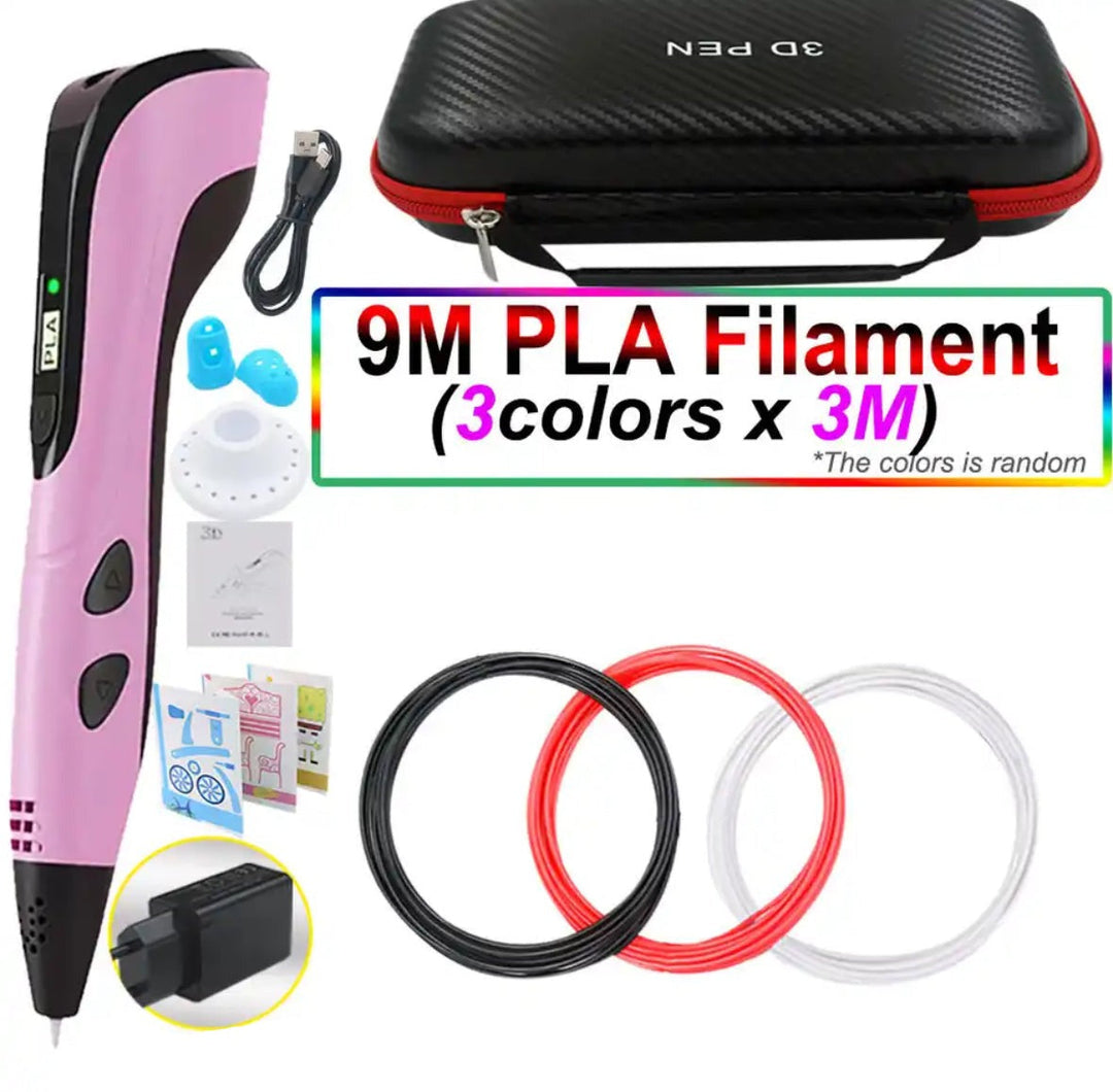 3D Pen for Kids and Adults with PLA Filament LED Display Crafts