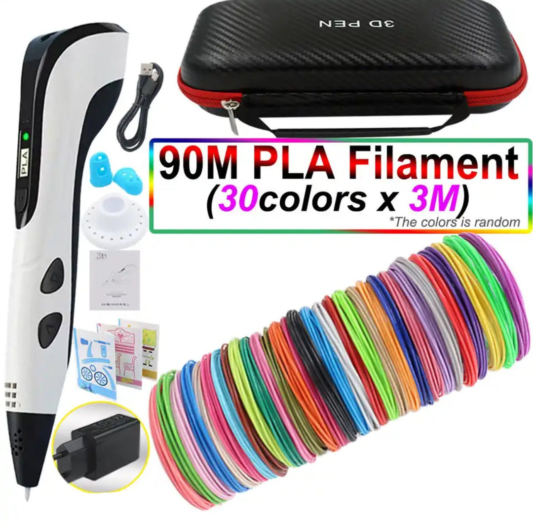3D Pen for Kids and Adults with PLA Filament LED Display Crafts