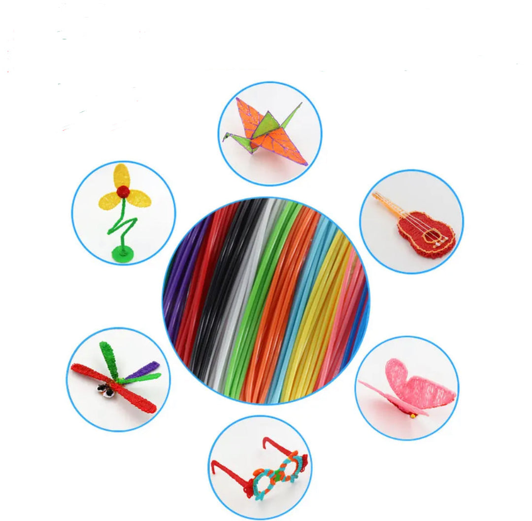 3D Pen for Kids and Adults with PLA Filament LED Display Crafts