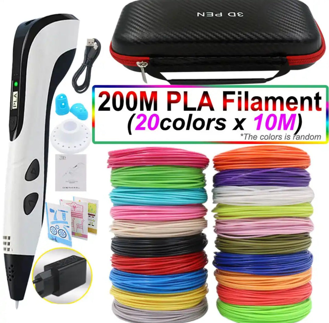 3D Pen for Kids and Adults with PLA Filament LED Display Crafts