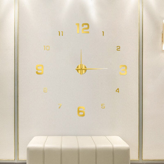 Wall Clock Silent Non Ticking Modern Minimalist for Living Room