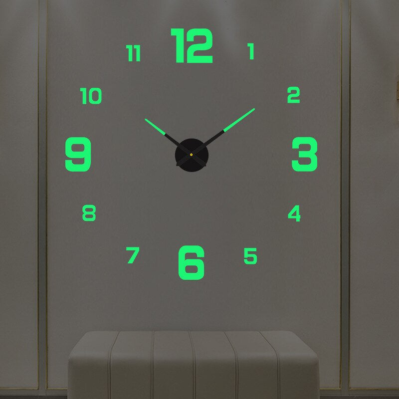 Wall Clock Silent Non Ticking Modern Minimalist for Living Room