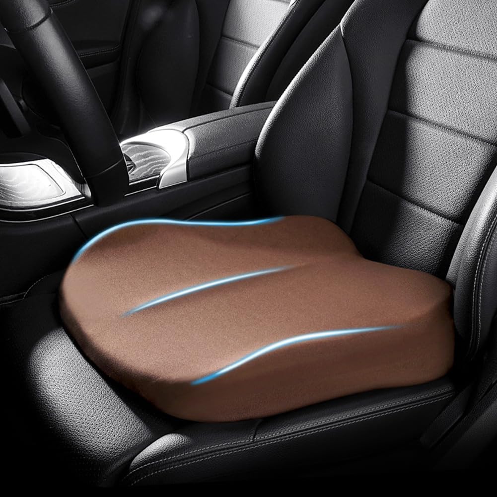 Seat Cushion for Car Driver Memory Foam Height Boost Wedge Adult