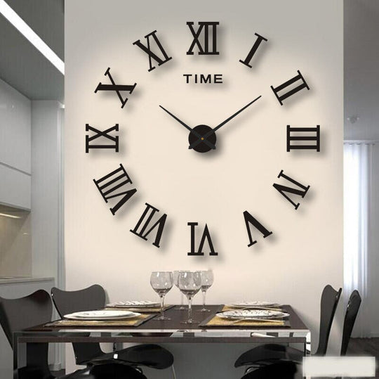 Wall Clock Silent Non Ticking Modern Minimalist for Living Room