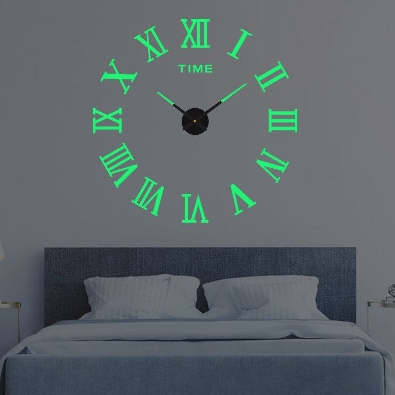 Wall Clock Silent Non Ticking Modern Minimalist for Living Room