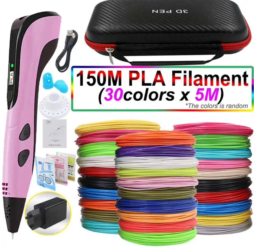 3D Pen for Kids and Adults with PLA Filament LED Display Crafts