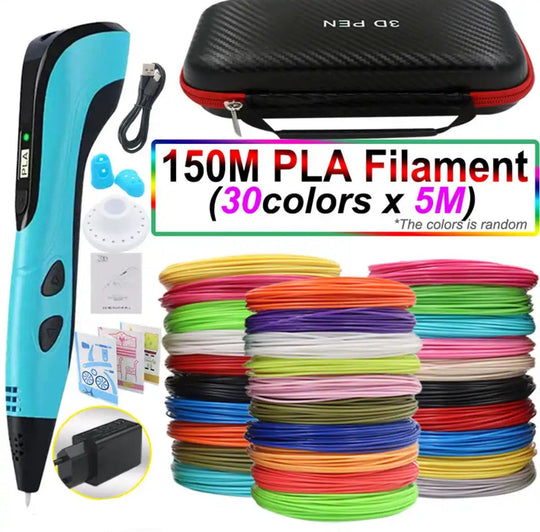 3D Pen for Kids and Adults with PLA Filament LED Display Crafts
