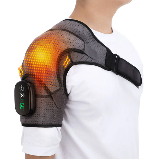 Heated Shoulder Brace Wireless with Vibration for Pain Relief