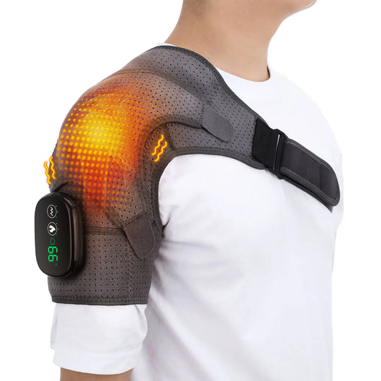 Heated Shoulder Brace Wireless with Vibration for Pain Relief