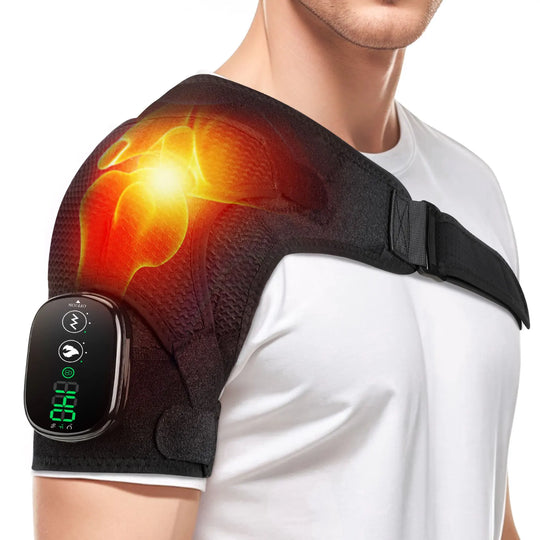 Heated Shoulder Brace Wireless with Vibration for Pain Relief