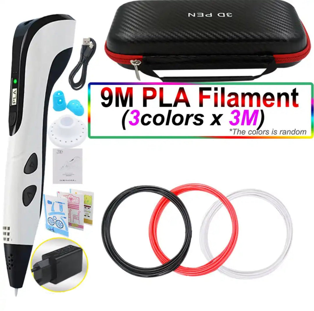 3D Pen for Kids and Adults with PLA Filament LED Display Crafts