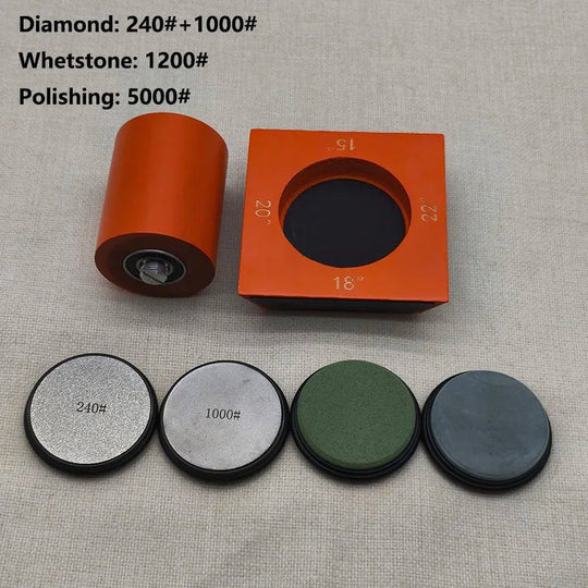 Diamond Knife Sharpener | Adjustable 4-Angle Rolling System