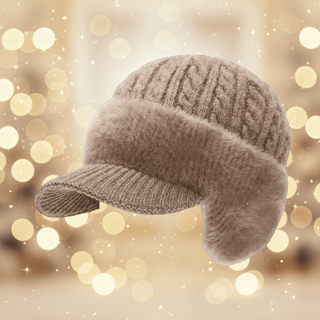 Winter Trapper Hat | Cable Knit Design with Ear Protection