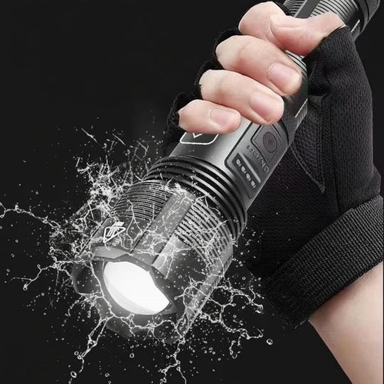 Flashlight Rechargeable LED Tactical Aluminum Zoom Torch