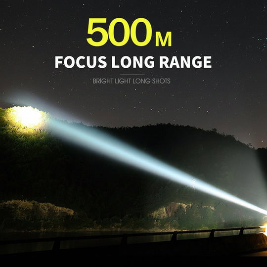 Flashlight Rechargeable LED Tactical Aluminum Zoom Torch