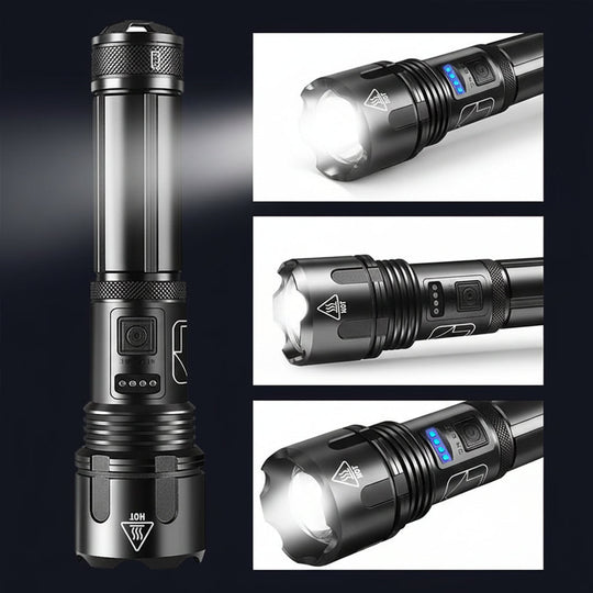 Flashlight Rechargeable LED Tactical Aluminum Zoom Torch