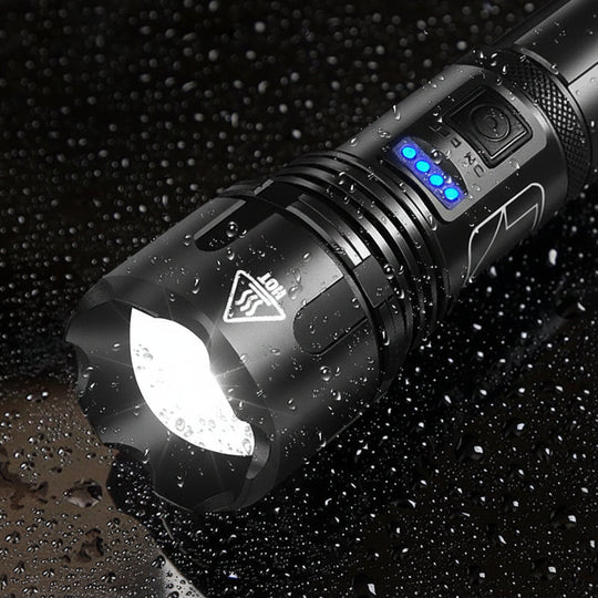 Flashlight Rechargeable LED Tactical Aluminum Zoom Torch