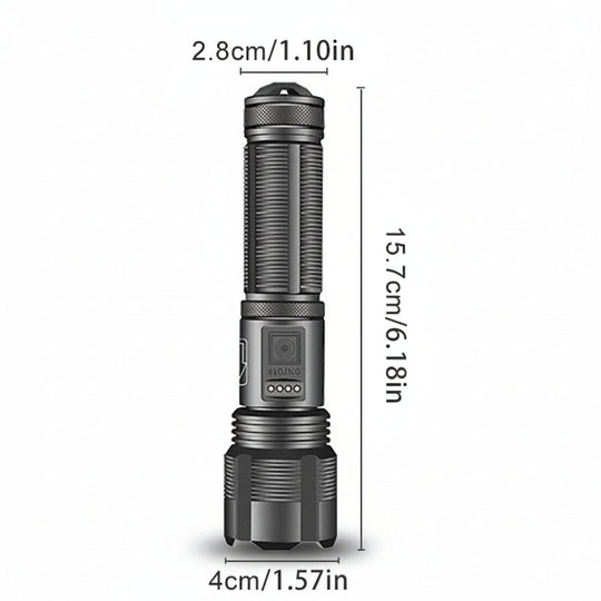 Flashlight Rechargeable LED Tactical Aluminum Zoom Torch