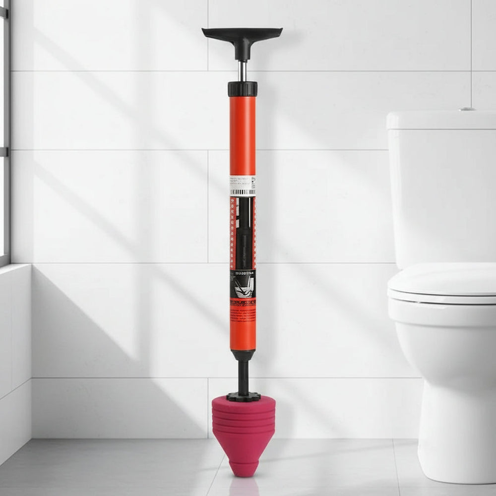 AquaPulse High-Pressure Toilet Plunger for Fast Clog Removal
