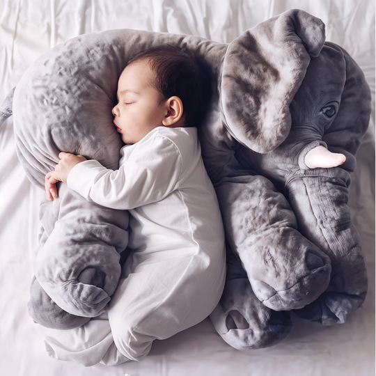 Soft Plush Elephant Cuddle Pillow for Kids - Cozy Nursery Companion