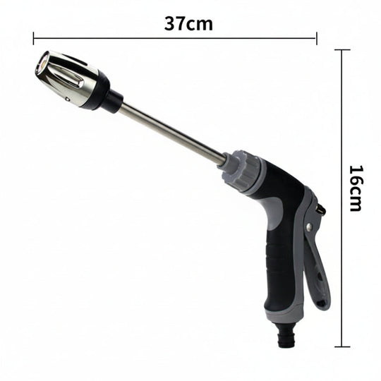 AQUAFORCE High-Pressure Garden Water Gun with Foam Cannon Attachment for Car Washing