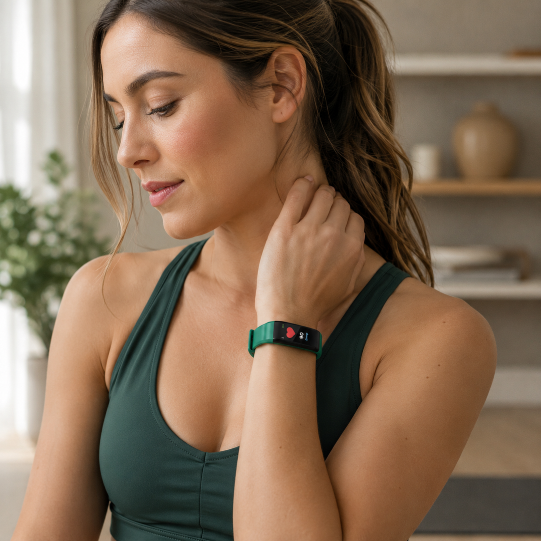 Senior Smartwatch with Heart Rate and Blood Pressure Monitor