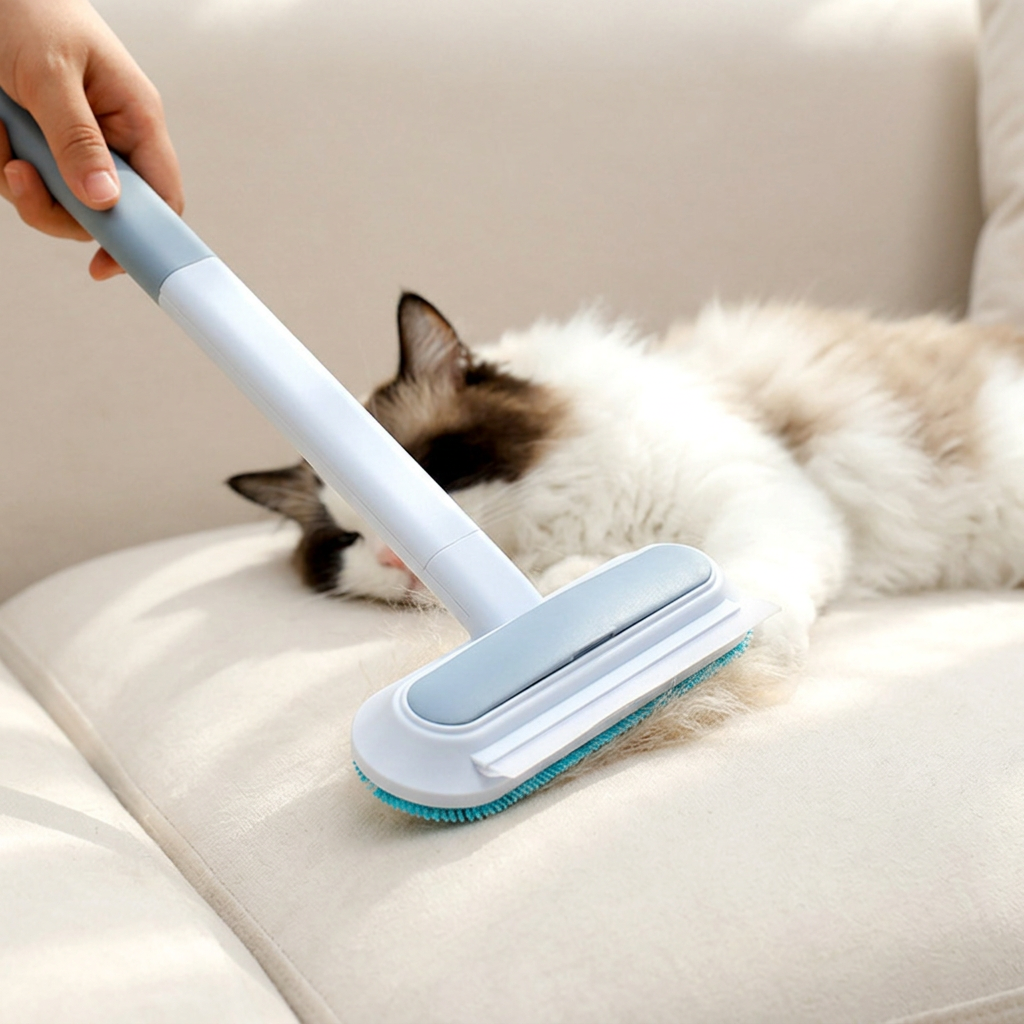 PetClean Pro 3-in-1 Pet Hair Remover Brush for Carpets, Rugs, and Home Furniture