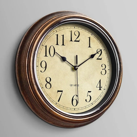 Vintage Style Wall Clock Silent Home Interior Clock